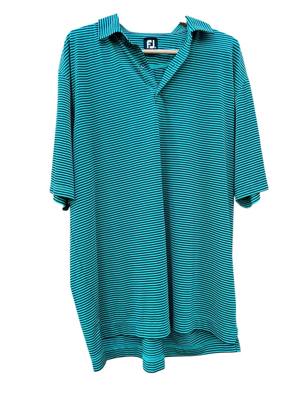 FootJoy FJ Performance Golf Pique Polo Shirt Mens Sz 2XL Golfcore Striped